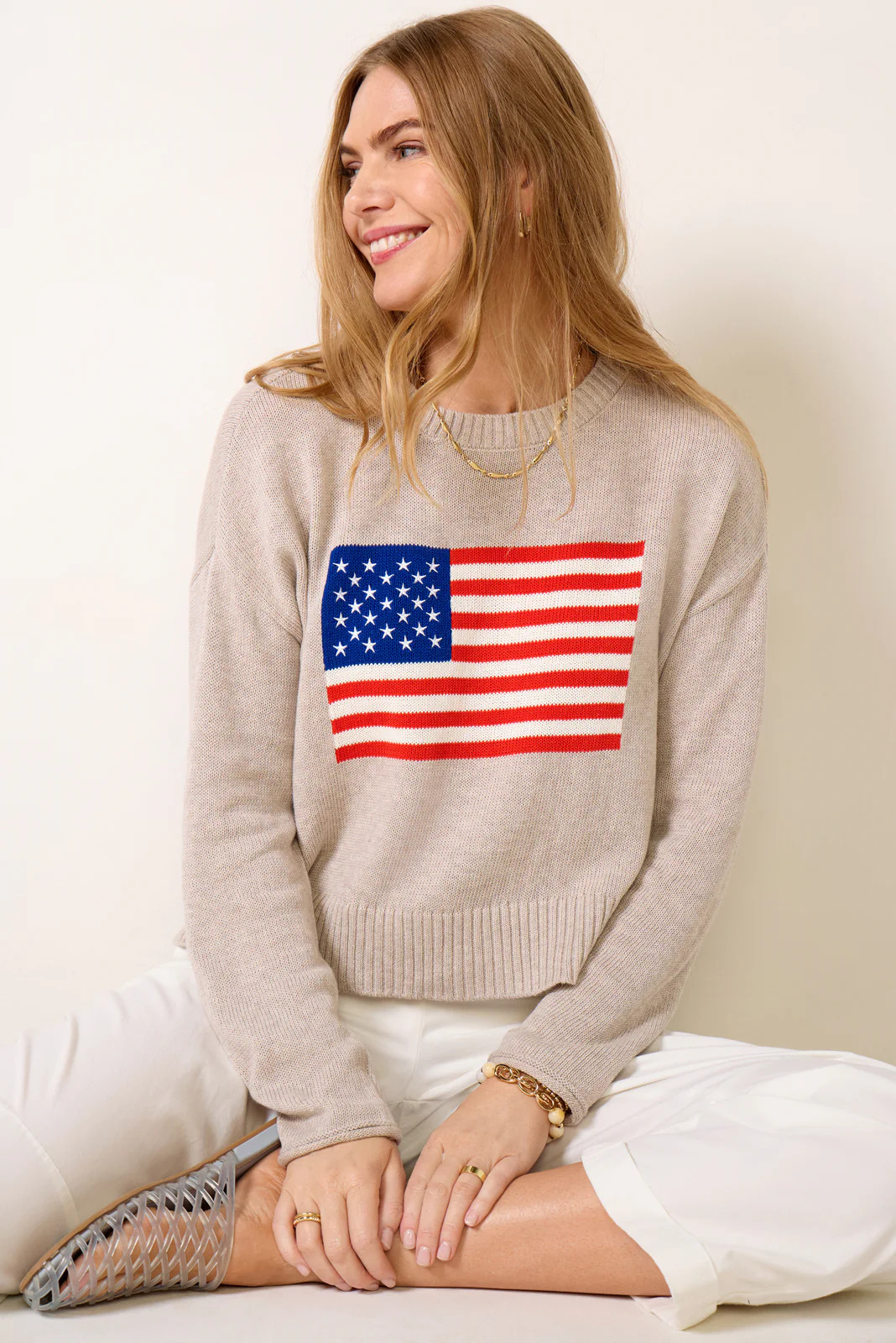 Sienna Flag Sweater | Evereve