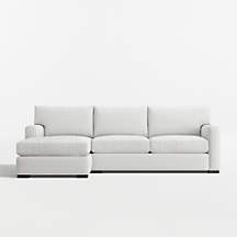 Axis 2-Piece Sectional Sofa with Chaise Lounge + Reviews | Crate & Barrel | Crate & Barrel