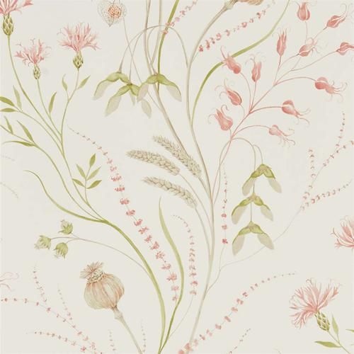 Sanderson Summer Harvest Summer Harvest Claret/Olive Wallpaper | DecoratorsBest | DecoratorsBest