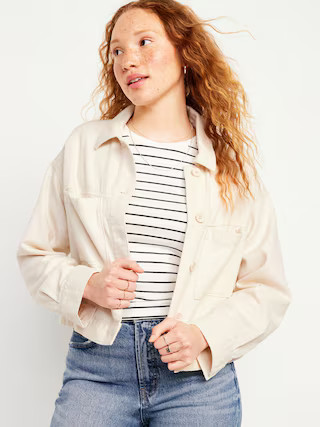 Cropped Utility Jacket | Old Navy (US)