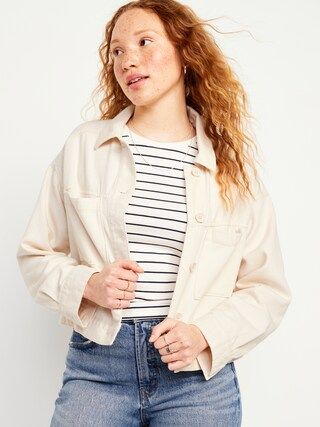 Cropped Utility Jacket | Old Navy (US)