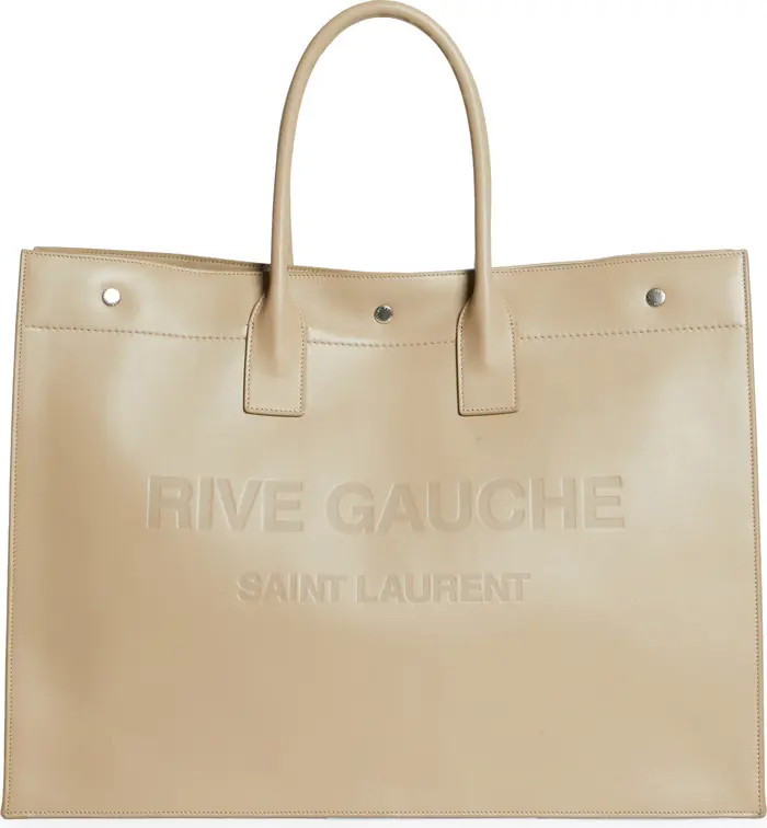 Large Rive Gauche Leather Tote | Nordstrom