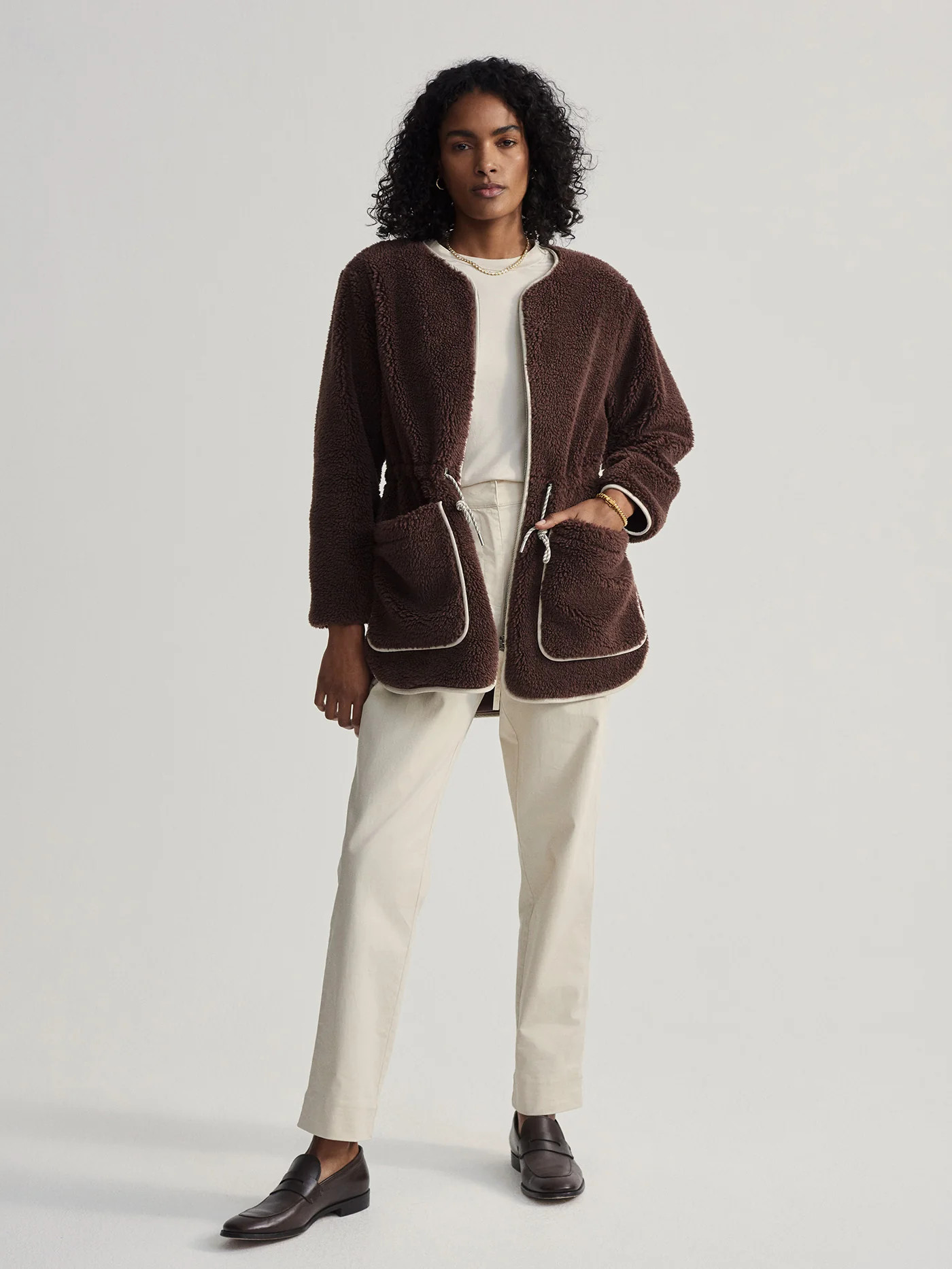 Angelina Sherpa Coat | Varley US