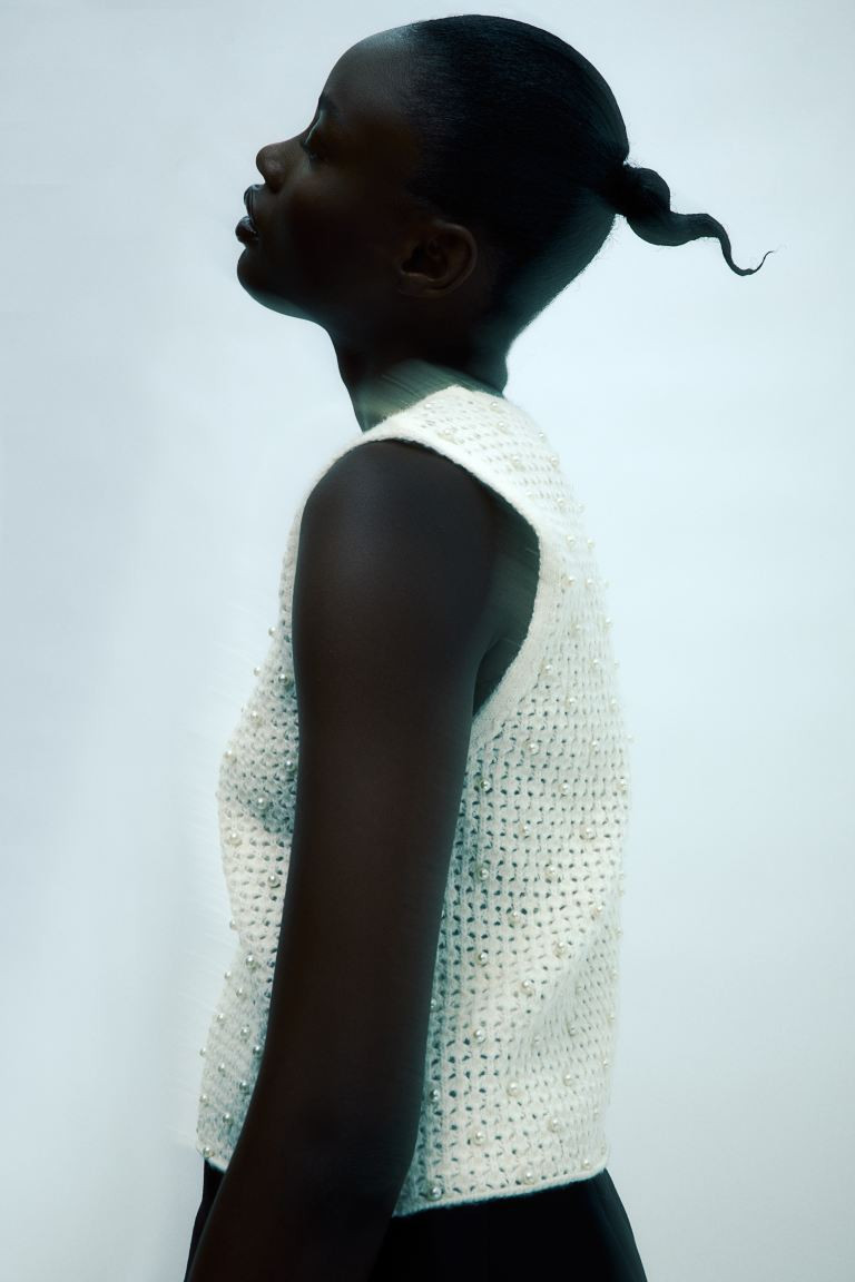Bead-decorated Sweater Vest | H&M (US + CA)