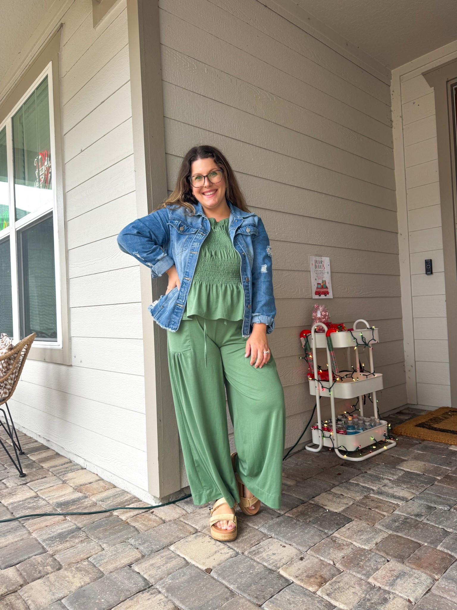 CHURCH OOTD 💚✨

This two piece set is CUTE ANDDD COMFY!! So many compliments on it 🥹

Amazon finds, Amazon style, Amazon fashion, denim jacket, two piece set, church outfit, mom style, mom ootd, mom outfit, Sunday ootd



#LTKPetite #LTKmomlife #LTKootd