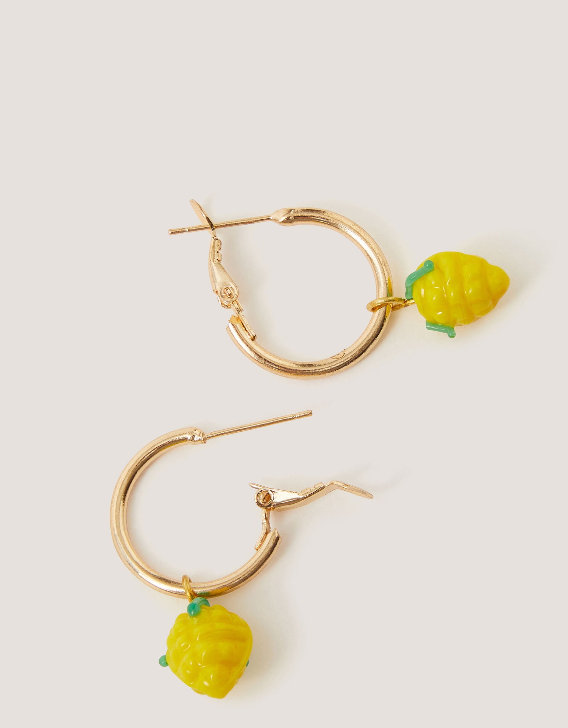 Lemon Charm Hoop Earrings | Monsoon (UK)