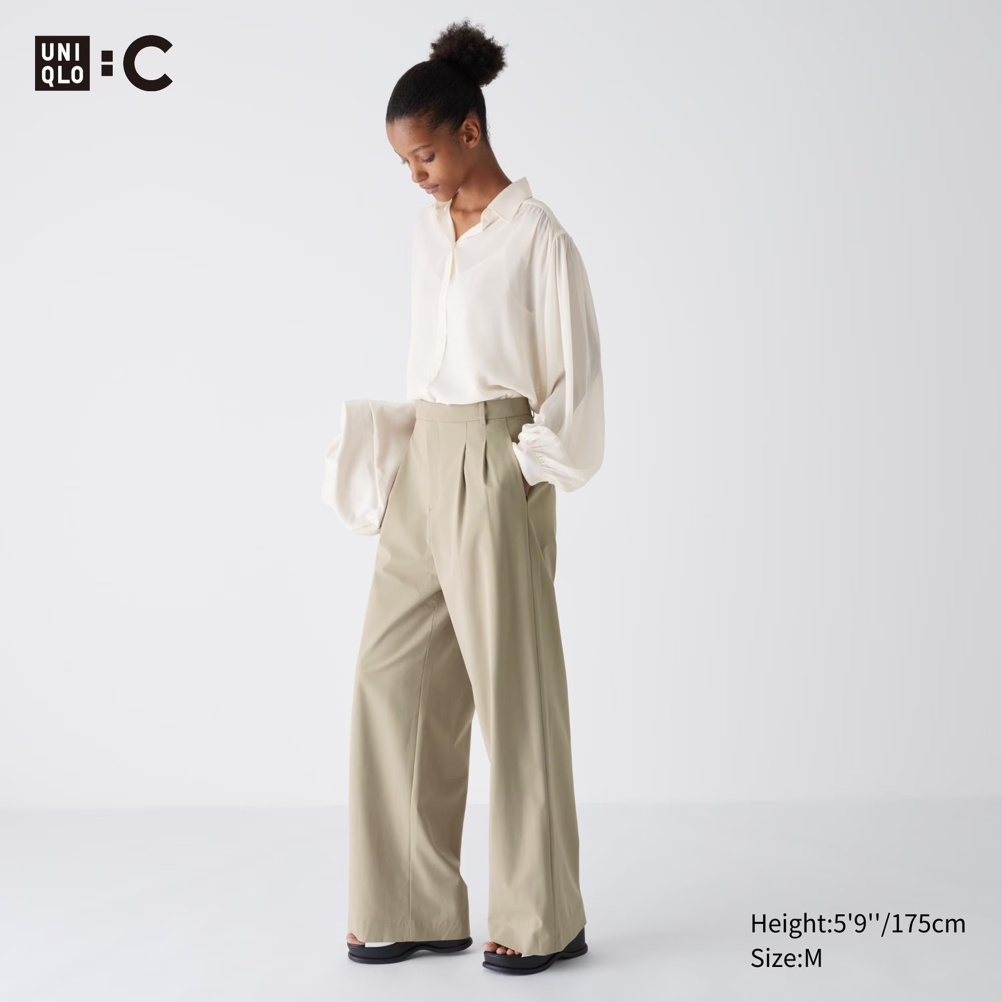 Pantalon Large Plissé | Uniqlo FR