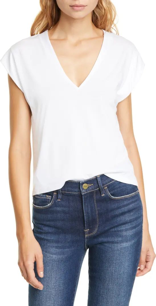 Le Mid Rise V-Neck Tee | Nordstrom Canada