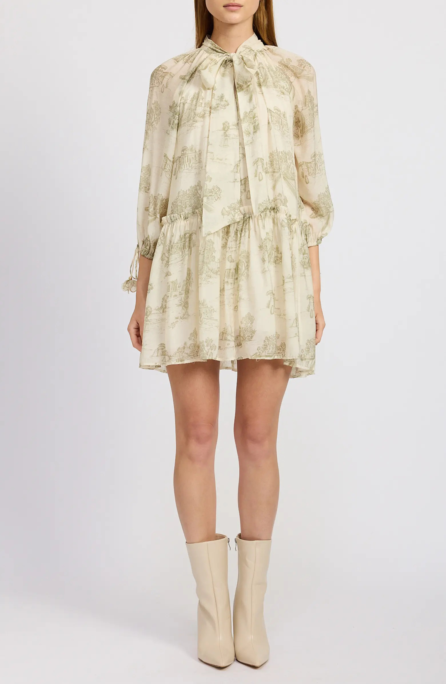 En Saison Leighton Toile Minidress | Nordstrom | Nordstrom