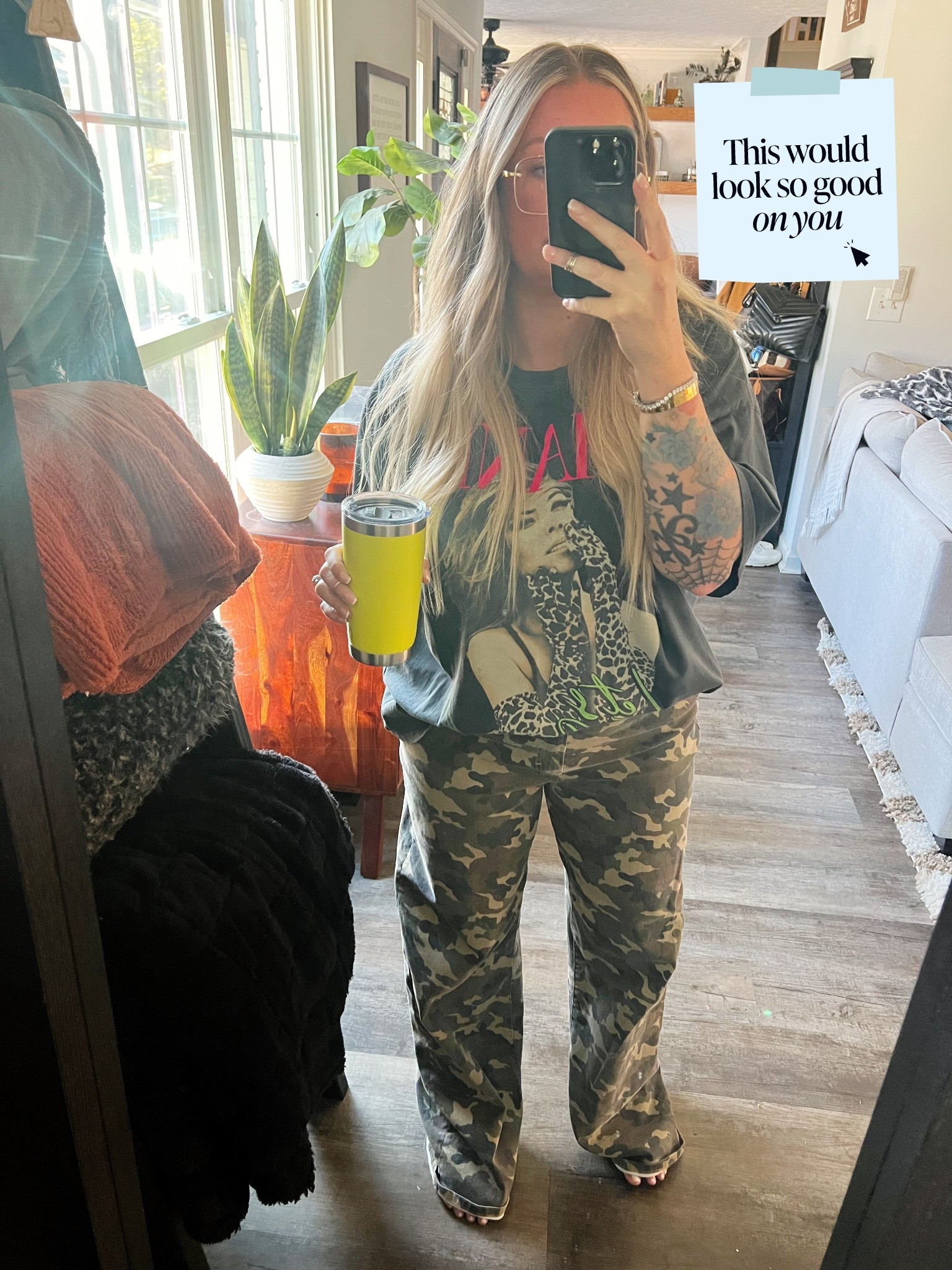 Find me in a DayDreamer tee any day of the week 💕 + the most comfy stretch camo pants 

#LTKMidsize #LTKootd #LTKmomlife