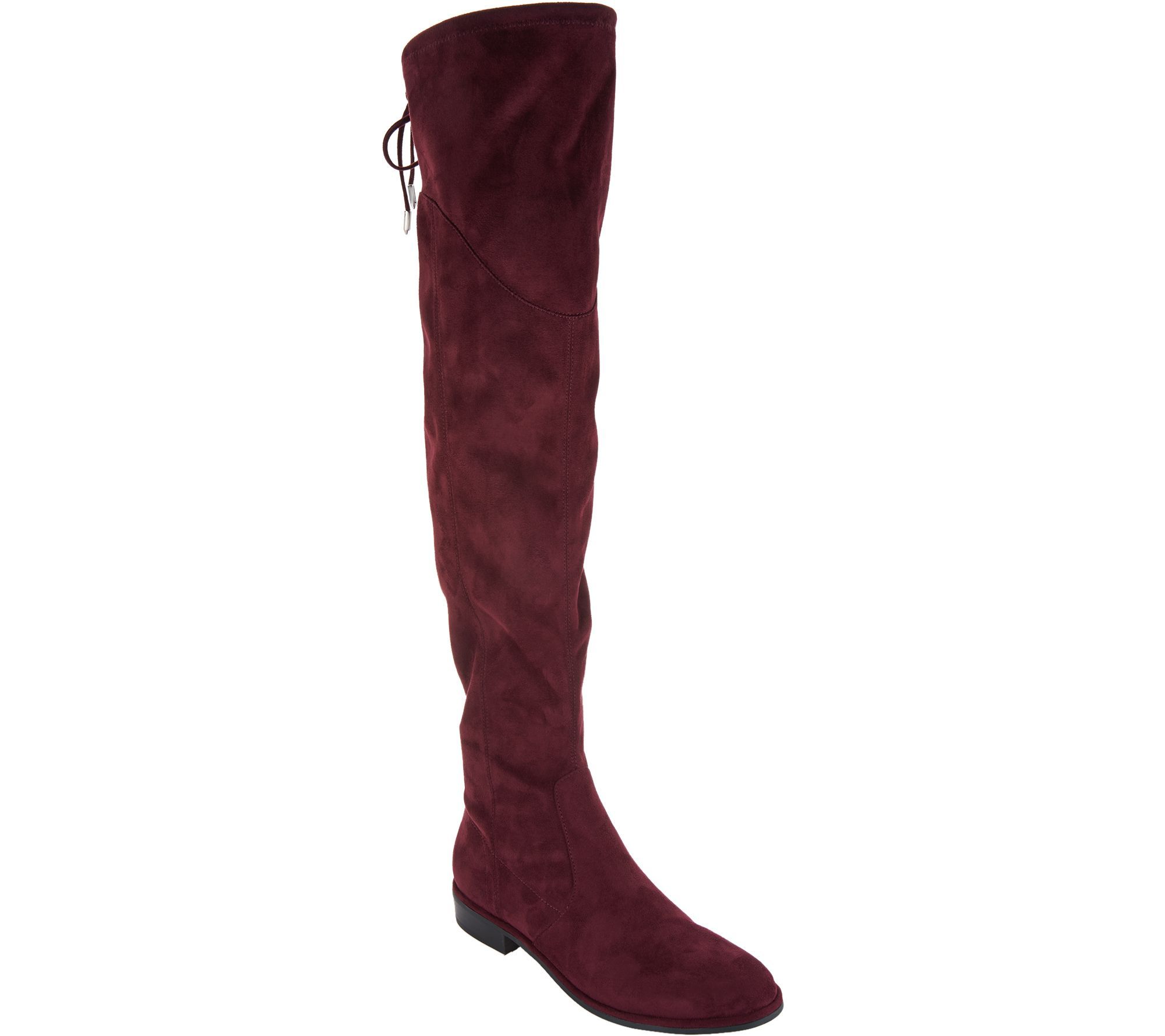 Marc Fisher Faux Suede or Velvet Over-the-Knee Boots - Hulie — QVC.com | QVC