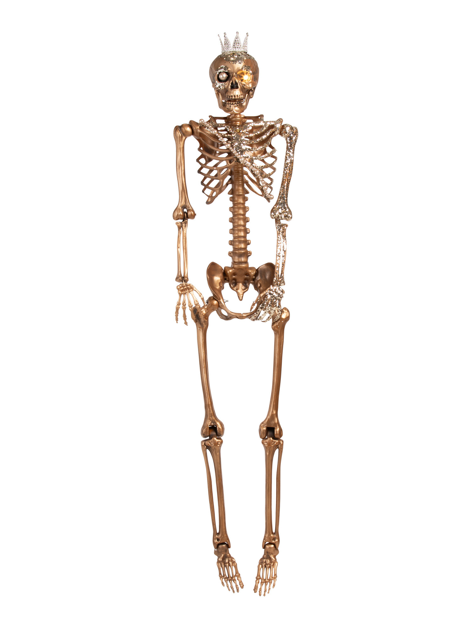 62in Led Glittered Skeleton With Crown | TJ Maxx