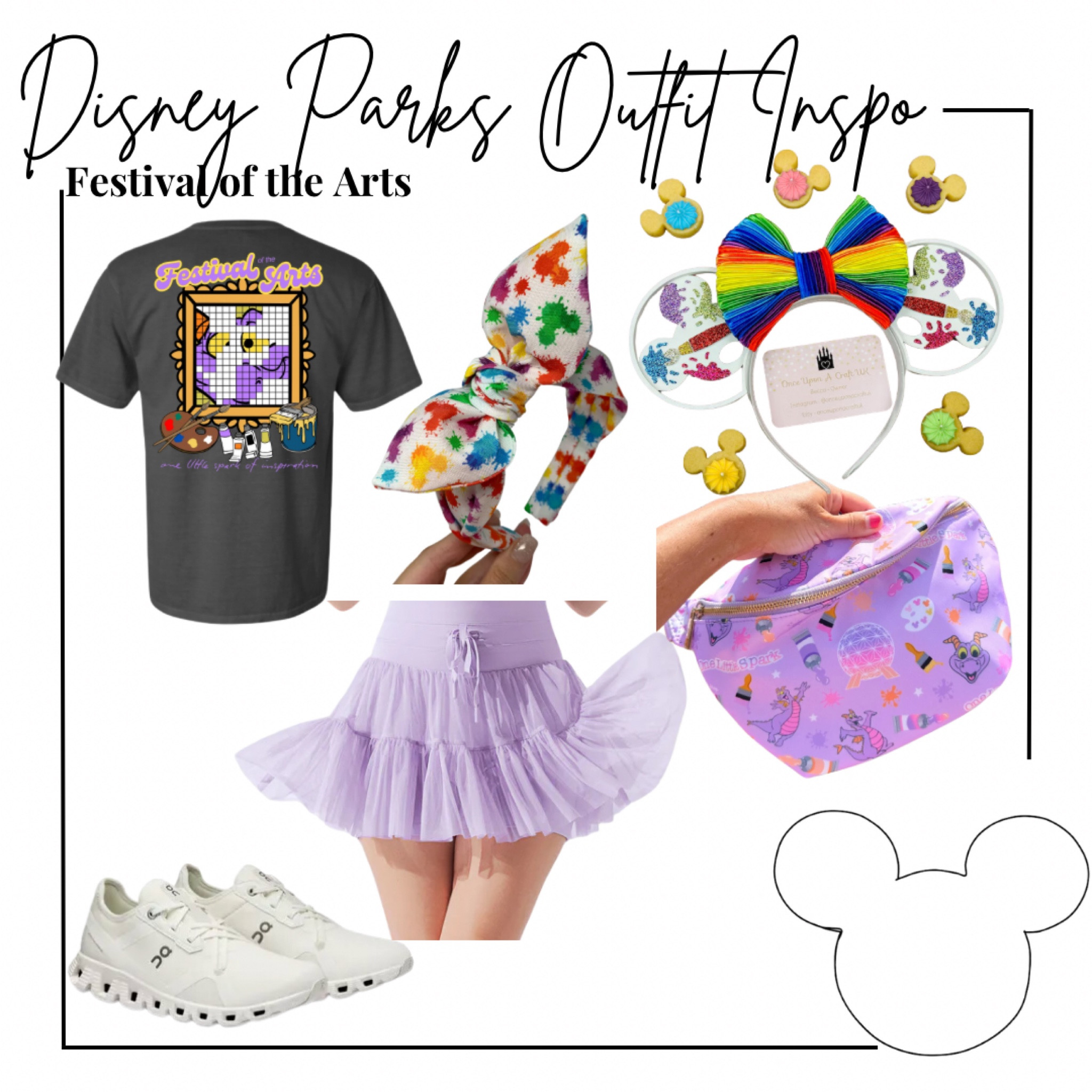 Festival of the arts outfit inspo - operation exploration graphic tee, pop flex pirouette skort in lavender (I wear an XL), once upon a. Craft 3D ears, knotted bow, the best day ever figment FARTS belt bag, on cloud x 5 white sneakers (size 9 1/2)

Midsize, midsize outfit, size 10, ootd, Outfit inspo, frozen finds, Disney parks Outfit, Disney bound,  under $50 outfit, affordable outfit, casual outfit, Disney princess , Etsy finds, Disney outfit, Mickey ears, minimal Disney style, #ltkdisney, Disney ears, Disney aesthetic, theme park outfit, Disney parks outfit ideas, comfy Disney outfit, small business finds,

#LTKStyleTip #LTKSeasonal #LTKTravel