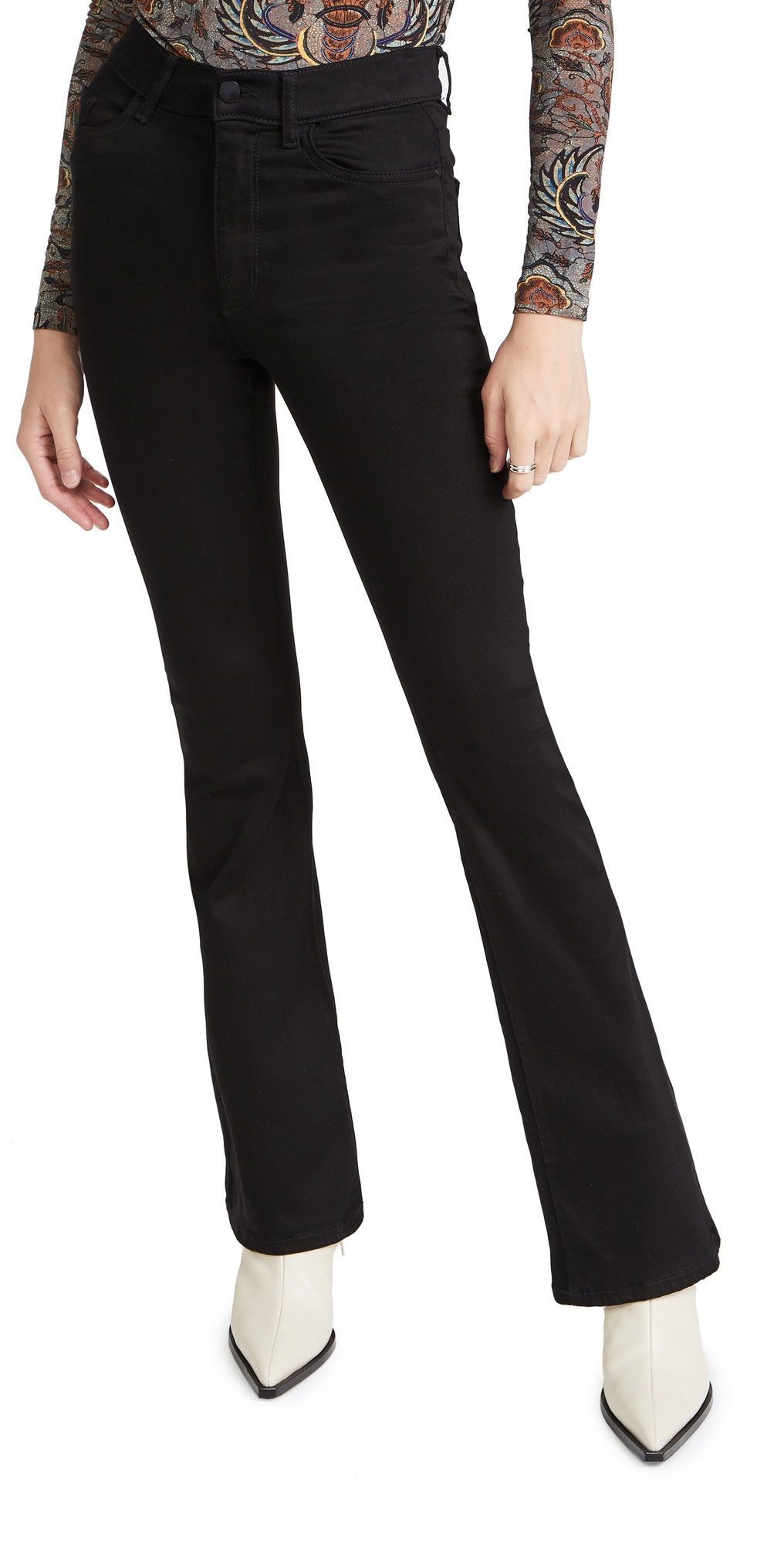 DL1961 Bridget Boot High Rise Instasculpt Jeans Hail 33 | Shopbop