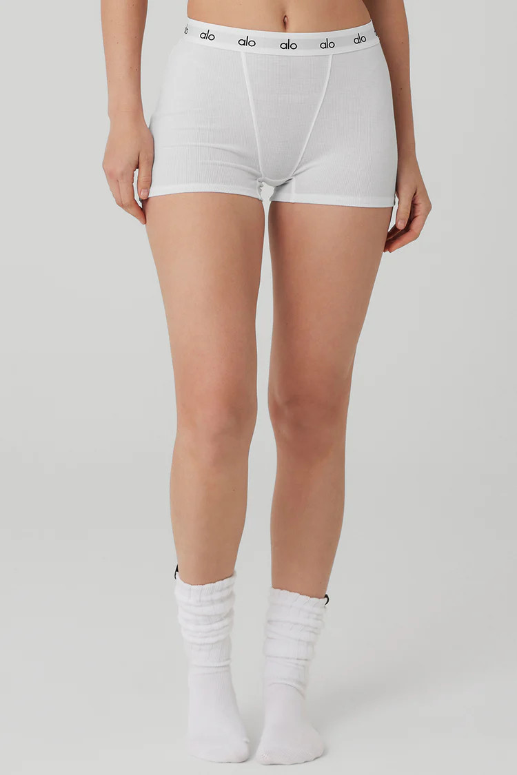 Icon Ribbed Boyshort | Alo Yoga (US)