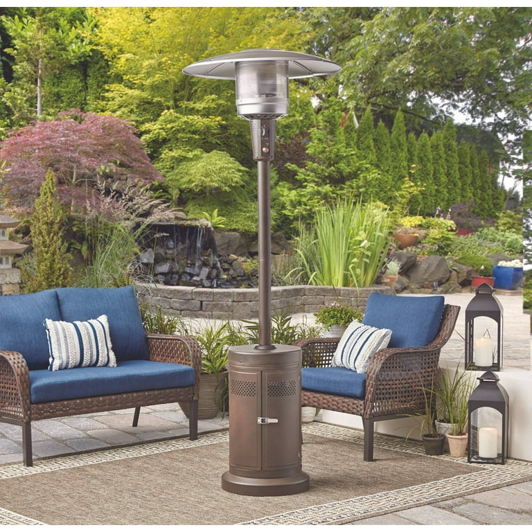 Mainstays Outdoor 7 Foot Propane Patio Heater,Brown Powder Coat | Walmart (US)