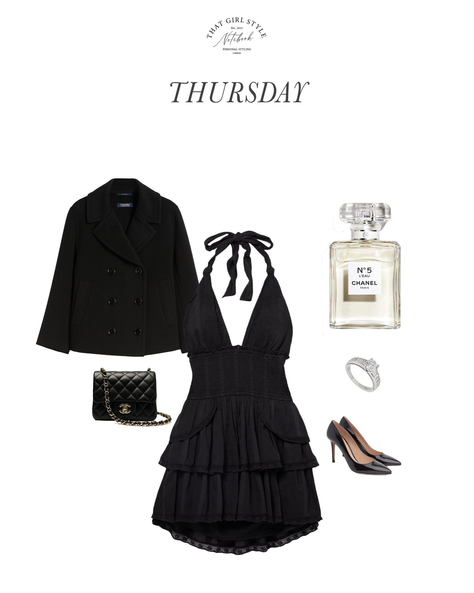 Look 74 | Coat Max Mara, Dress LoveShackFancy, Bag Chanel, Heels Gianvito Rossi

#LTKstyletip #LTKluxury #LTKuk