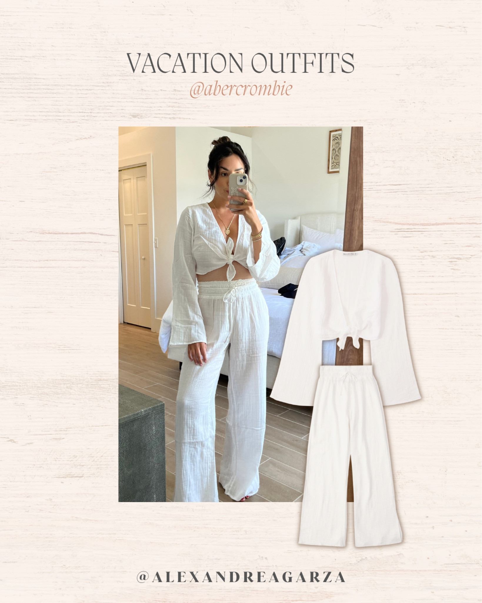 Abercrombie vacation looks! 
Wearing size small in top and bottom! 

Abercrombie, abercrombie and fitch, vacation, beach wear, coverup, blouse, pants, matching set, spring and summer, vacation looks, resort wear, Alex Garza, Alexandrea Garza 

Follow my shop @alexandreagarza on the @shop.LTK app to shop this post and get my exclusive app-only content!