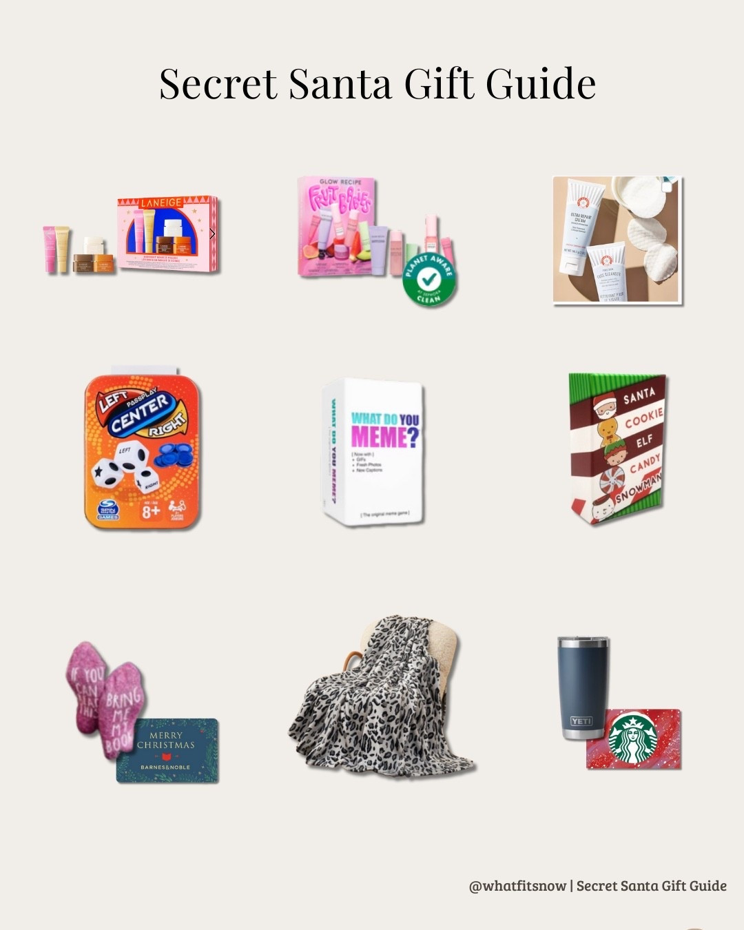Secret Santa + Yankee Swap Gift Guide Under $50 🎁
My top picks for beauty, cozy, and fun gifts that always get stolen during the swap. Linking everything below — quick gifting made easy!

#ltkholiday #giftguide #holidaygifts #under50gifts

#LTKHoliday #LTKGiftGuide #LTKSeasonal