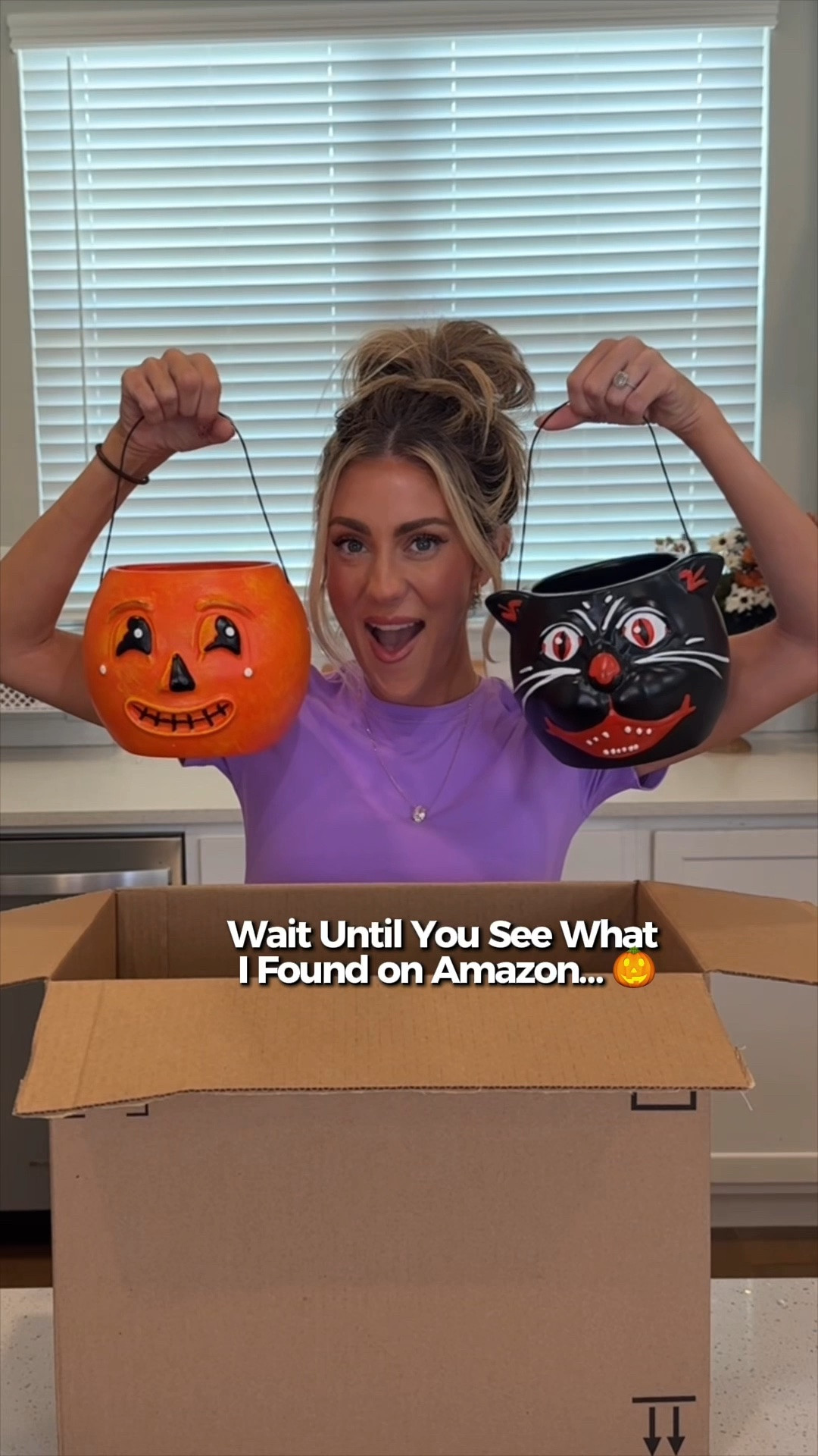 Vintage Halloween is officially here! 🎃 I styled these adorable Amazon buckets two different ways—one with candy and one as a floral centerpiece. Such a fun piece to decorate with year after year!

#LTKSeasonal #LTKHome #LTKdayinmylife
