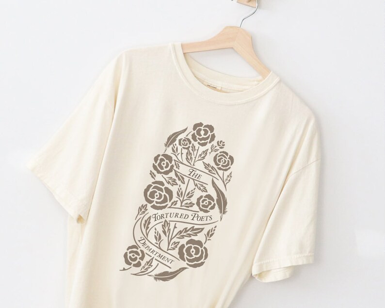 Floral Tortured Poets Department Tee - Etsy | Etsy (US)