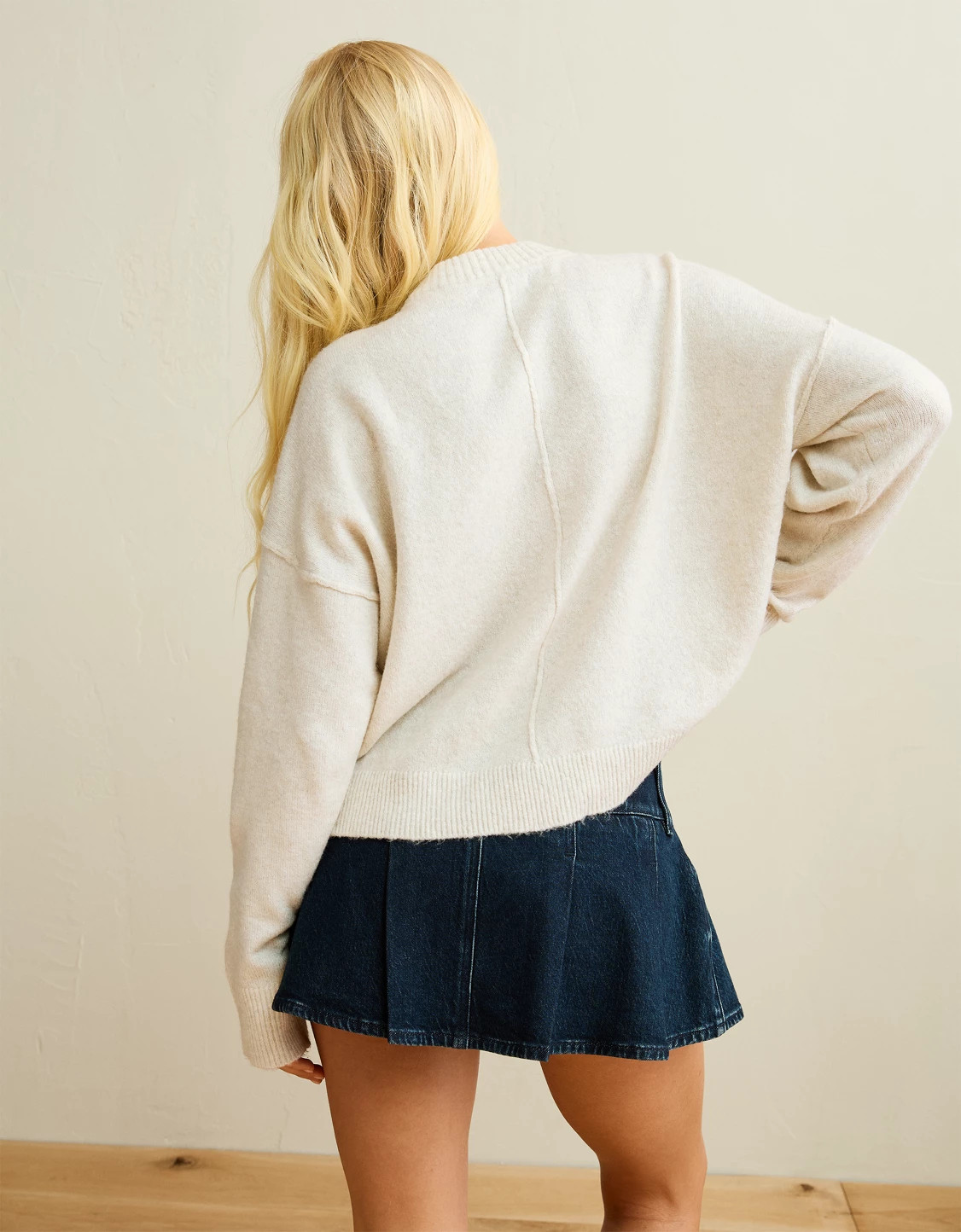 AE Whoa So Soft Snoopy Joe Cool Graphic Sweater | American Eagle Outfitters (US & CA)