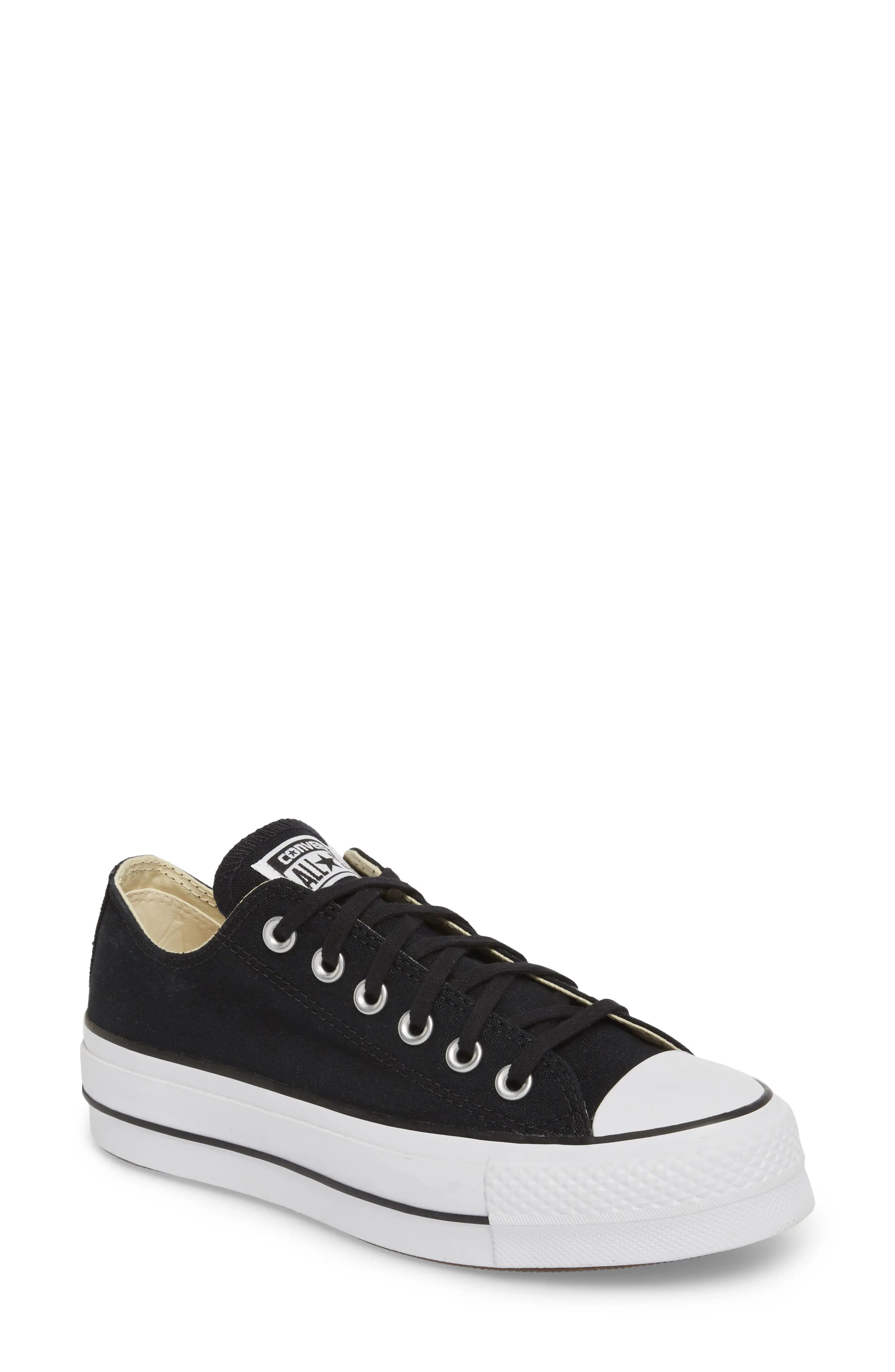 Converse Chuck Taylor(R) All Star(R) Platform Sneaker, Size 10 in Black/White/White/White at Nordstr | Nordstrom