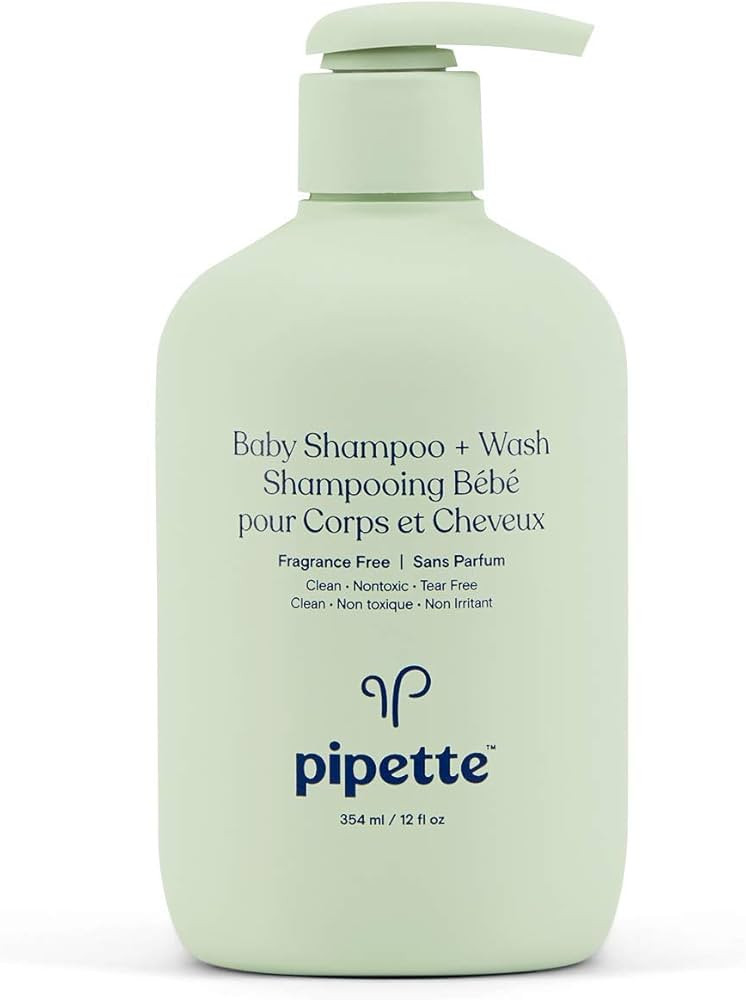 Pipette Baby Shampoo + Wash, Fragrance Free, 12 fl oz, (354 ml) | Amazon (US)