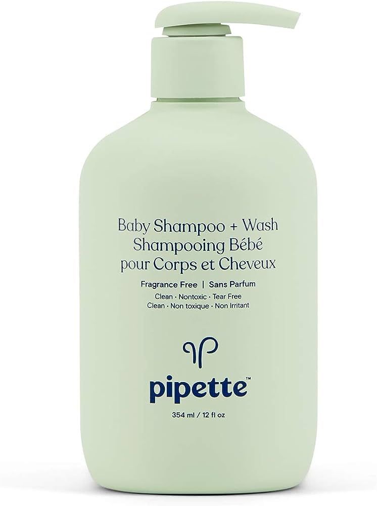 Pipette Baby Shampoo + Wash, Fragrance Free, 12 fl oz, (354 ml) | Amazon (US)