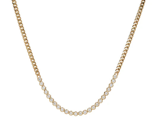 Diamond Tennis Station Necklace | TWIST
