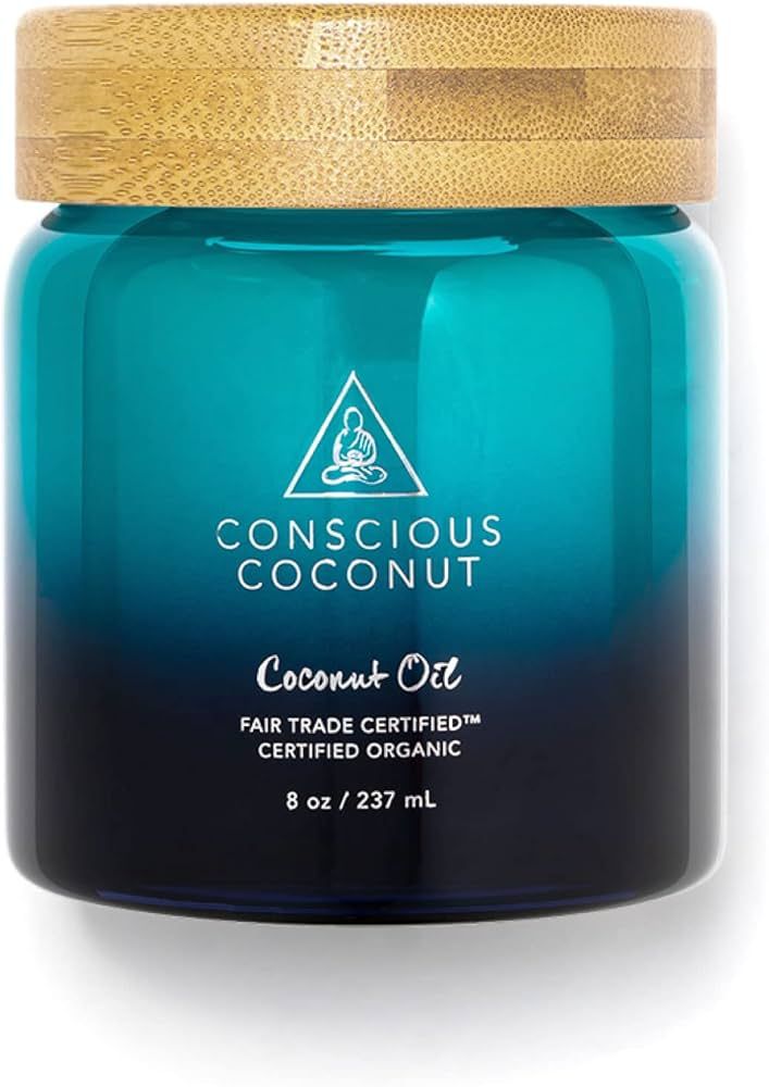 Not Your Ordinary Coconut Oil Jar by Conscious Coconut. Small Batch, Organic, Fair Trade, Virgin,... | Amazon (US)