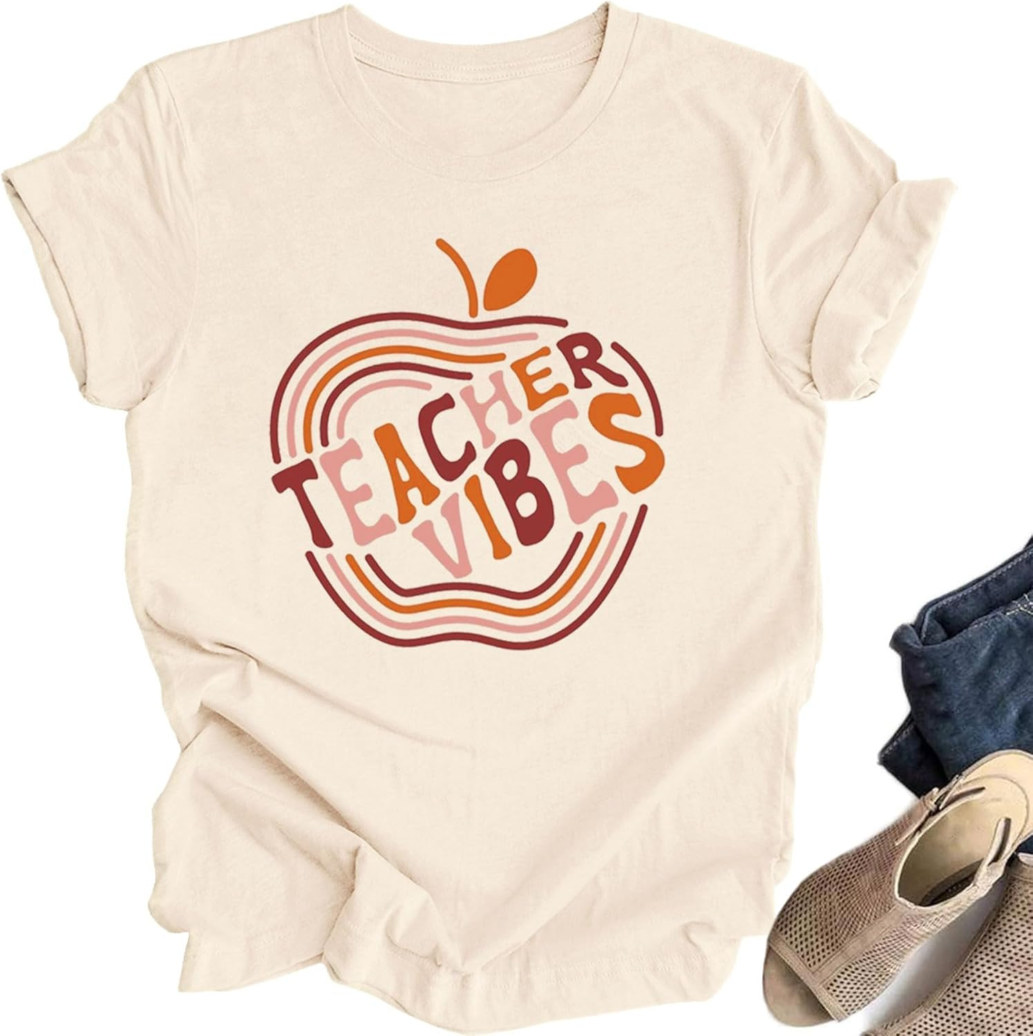 Teacher Tshirt Women First Day of School Shirt Back to School Outfit | Amazon (US)