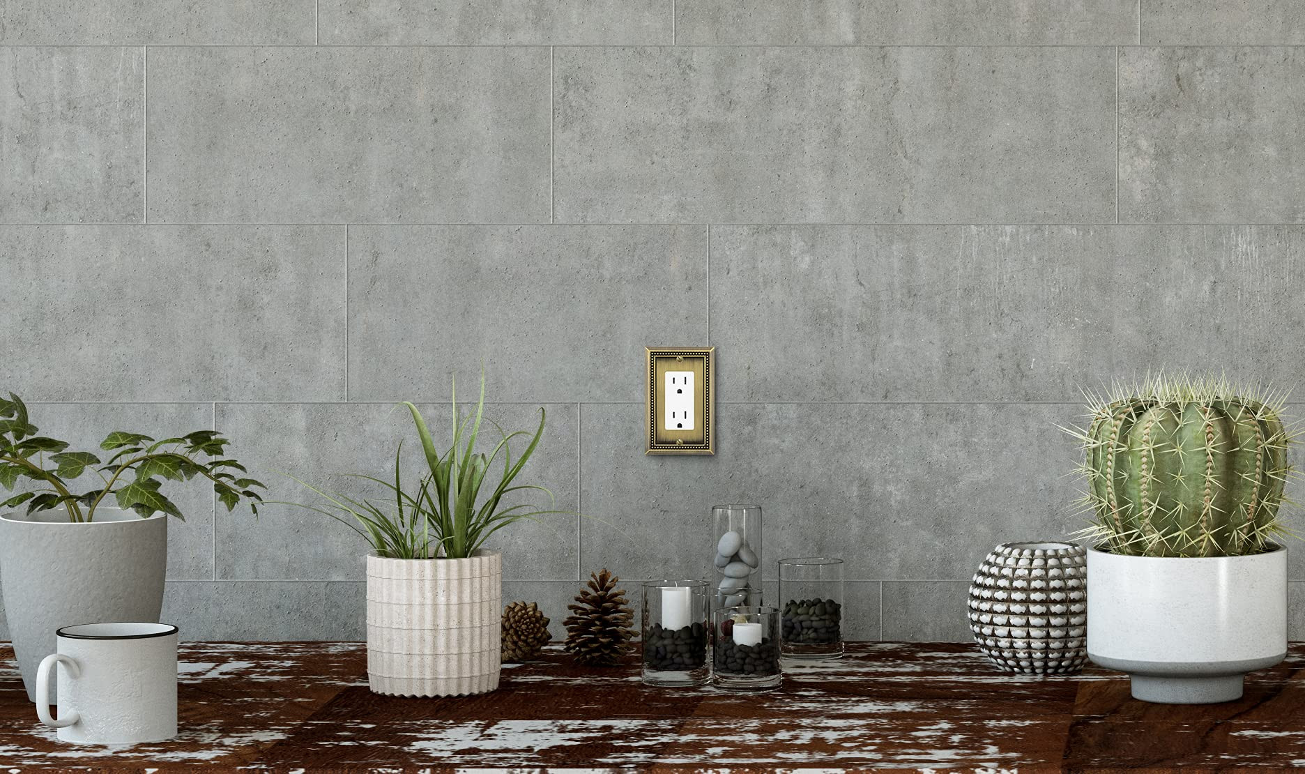 Henne Bery Sunken Pearls Heavy Duty Decorative Wall Plate Switch Plate Outlet Cover (Single Decor... | Amazon (US)