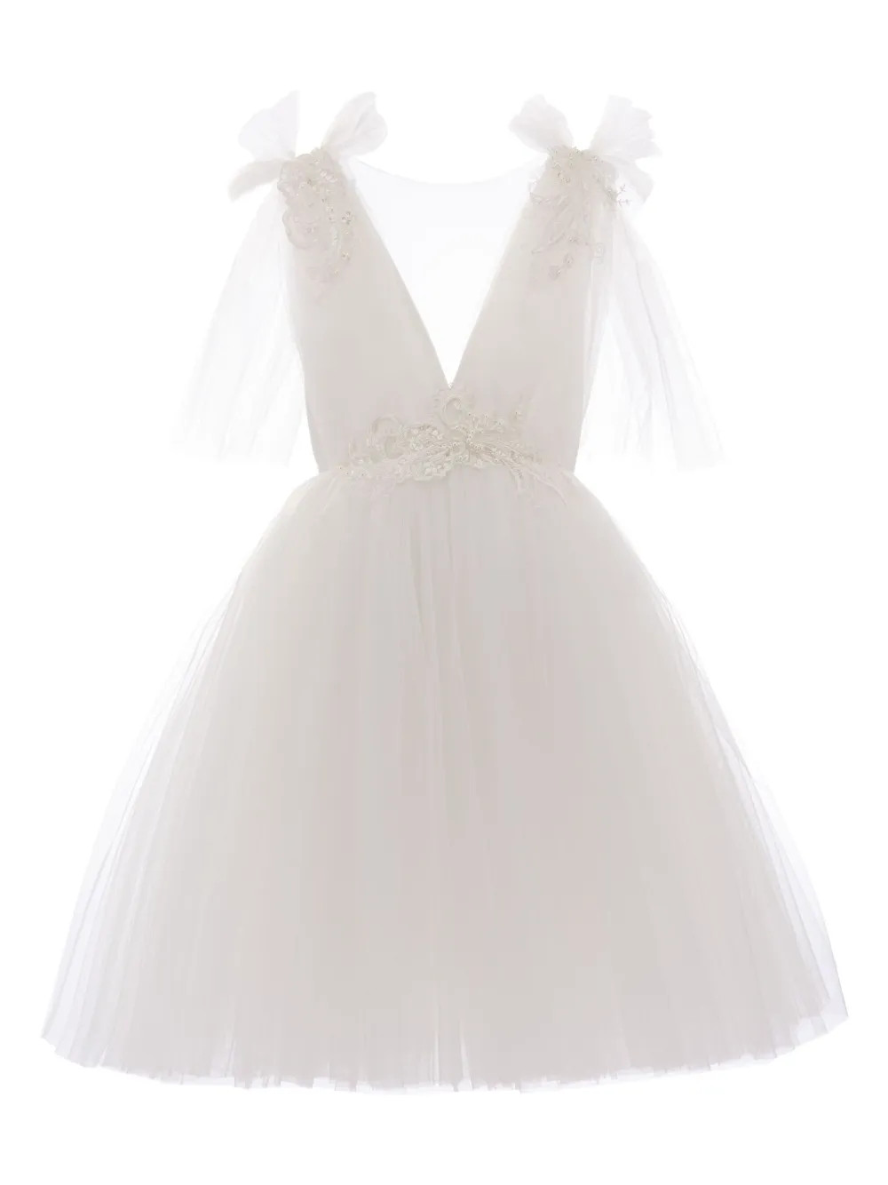 Aspen tulle-panels dress | Farfetch Global