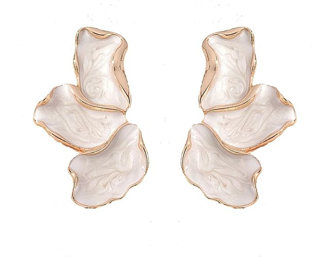 Irregular Flower Earrings for Women Petal Dangle Earrings Large Flower Earrings Trendy Statement ... | Amazon (US)