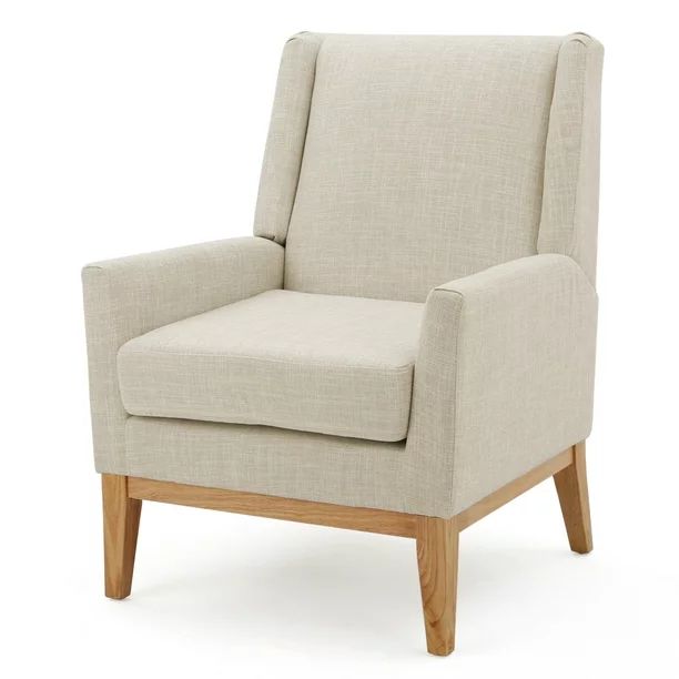 Archibald Fabric Accent Chair, Beige - Walmart.com | Walmart (US)