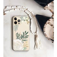 Iphone Case Clear Floral Aesthetic 13 Pro Watercolor Roses 12 Mini Gift For Her Women 11 Max, Xs Se  | Etsy (US)