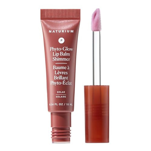Naturium Phyto-Glow Lip Balm Shimmer | With Plant Squalane Hydrates, Shea & Cupuaçu Butter | 0.34 FL OZ / 10 mL, Solar | Amazon (US)
