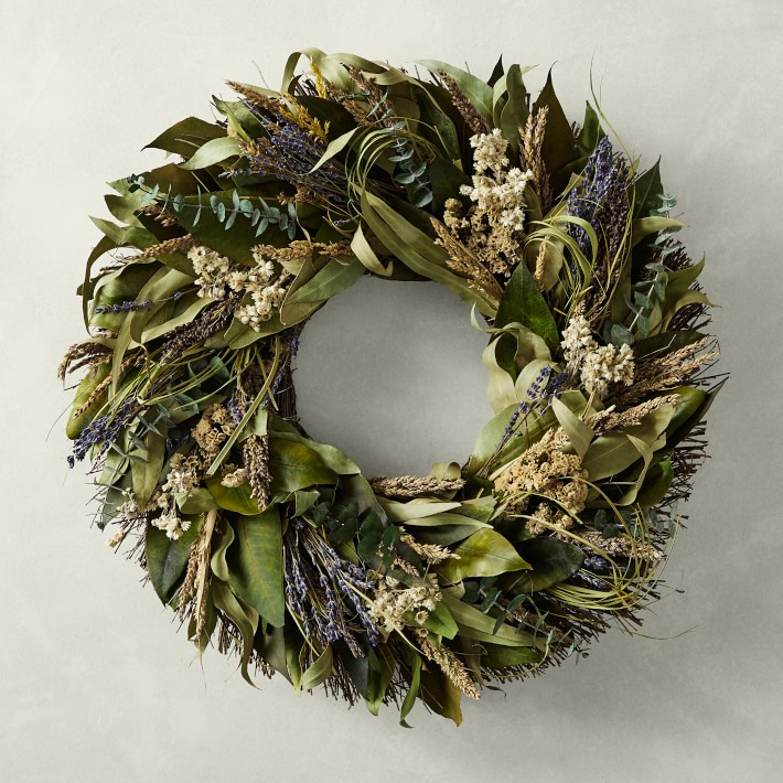Sweet Lavender Live Wreath | Williams-Sonoma