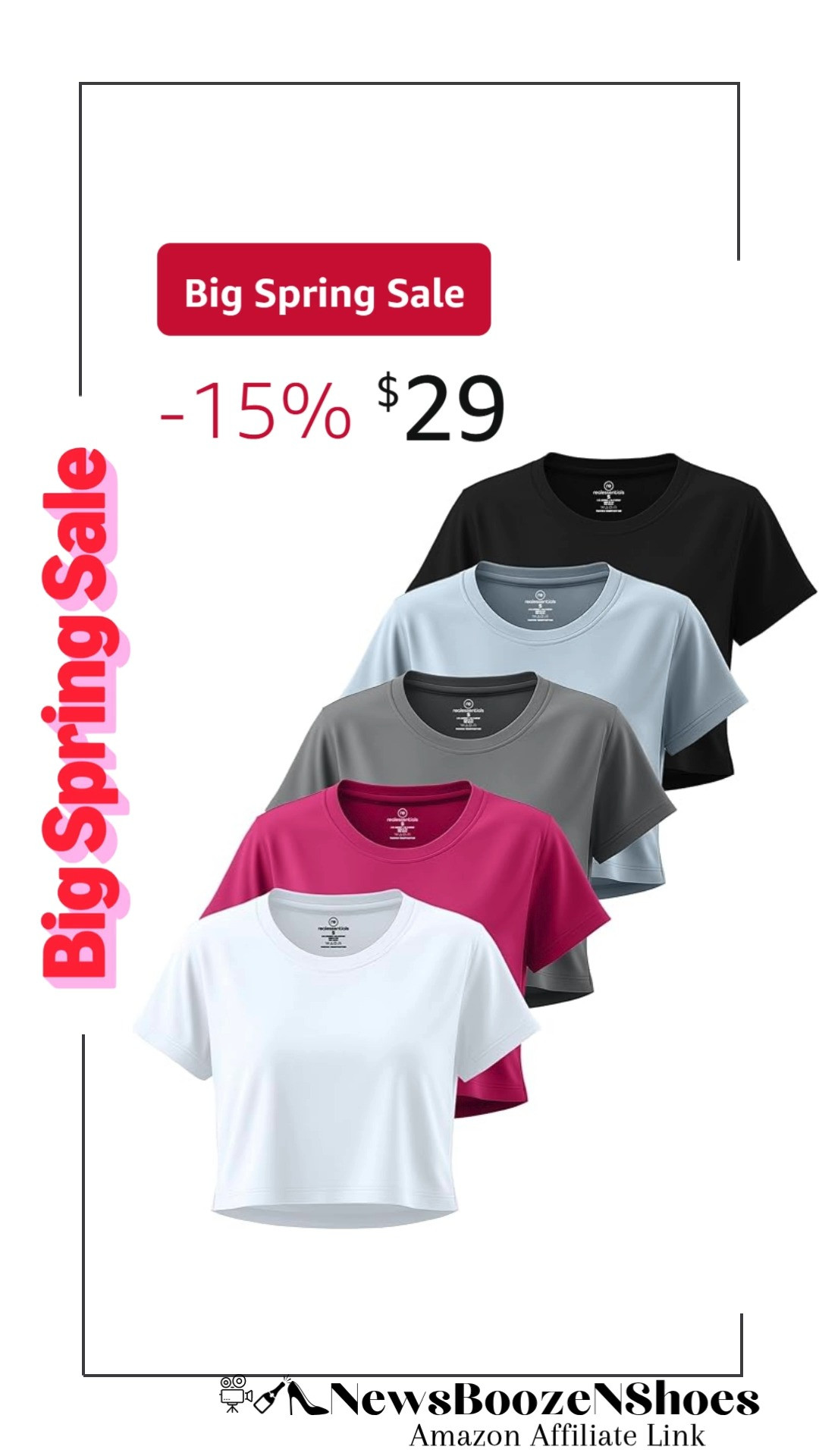 Spring cleaning your workout wardrobe just got easier! 🏃‍♀️ Whether you are hitting the gym or heading out for a casual coffee run, these Real Essentials cropped tees are a total must-have. They are lightweight, moisture-wicking, and the cropped fit is so flattering with high-waisted leggings. Grab a 5-pack during the Big Spring Sale to get your seasonal essentials for a fraction of the price!

#AmazonBigSpringSale #WorkoutEssentials #ActivewearDeals #RealEssentials #SpringFashion2026 #FitnessMotivation #GymGirlie #AmazonFashion #CroppedTee #SaleAlert #SpringRefresh 

 #LTKootd #LTKActive