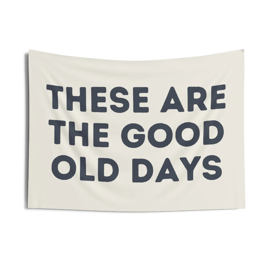 PICK COLORS these Are the Good Old Days Indoor Wall Banner Wall Hangings - Etsy | Etsy (US)