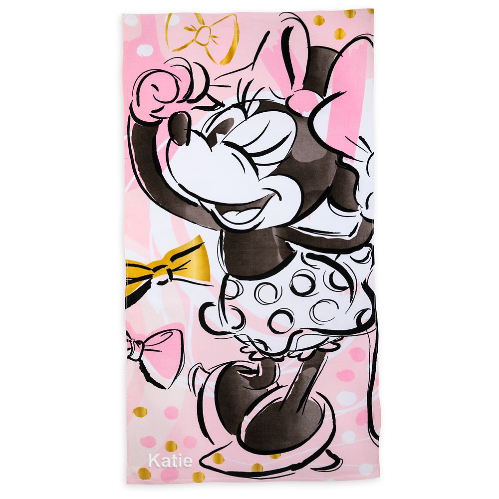 Minnie Mouse Beach Towel for Kids – Personalized | Disney Store