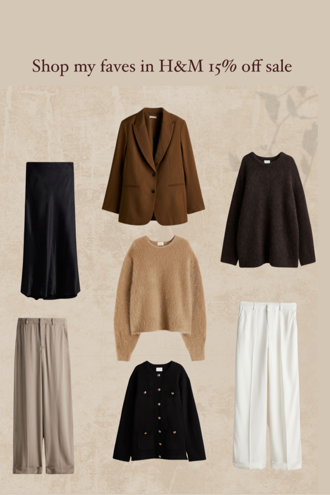 Here’s a collection of my favourites pieces for autumn at H&M 🍂

15% off for members 

#LTKstyletip #FashionMonth #LTKautumn