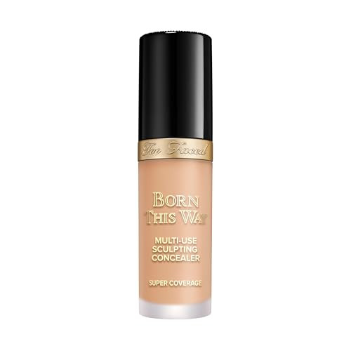 Too Faced Born This Way Super Coverage Multi-Use Concealer | Full Coverage, Oil Free, Long Lasting + Hydrating, 0.45 Fl Oz Light Beige | Amazon (US)