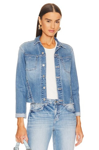 L'AGENCE Janelle Slim Undone Jacket in Alamo from Revolve.com | Revolve Clothing (Global)