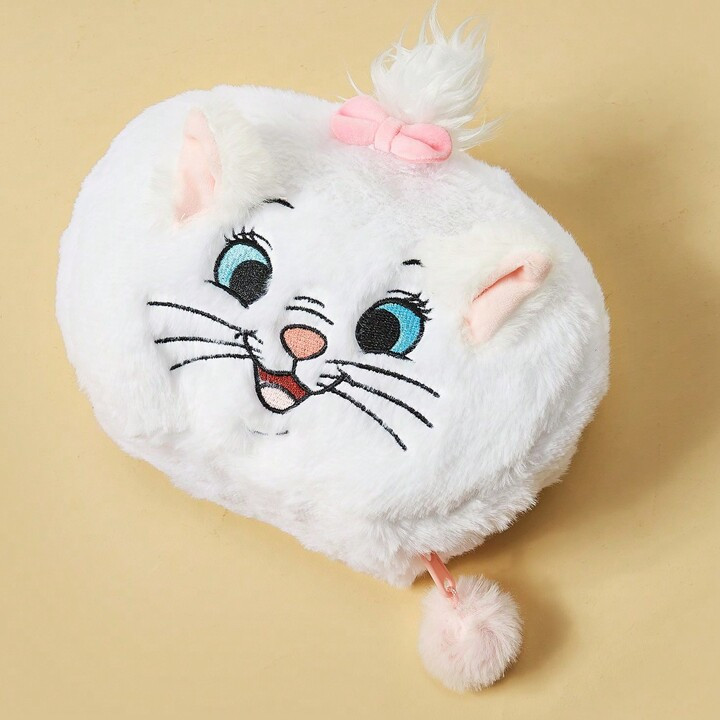 Miniso Disney The Aristocats Cosmetic Bag With Mirror(Marie Cat) | SHEIN