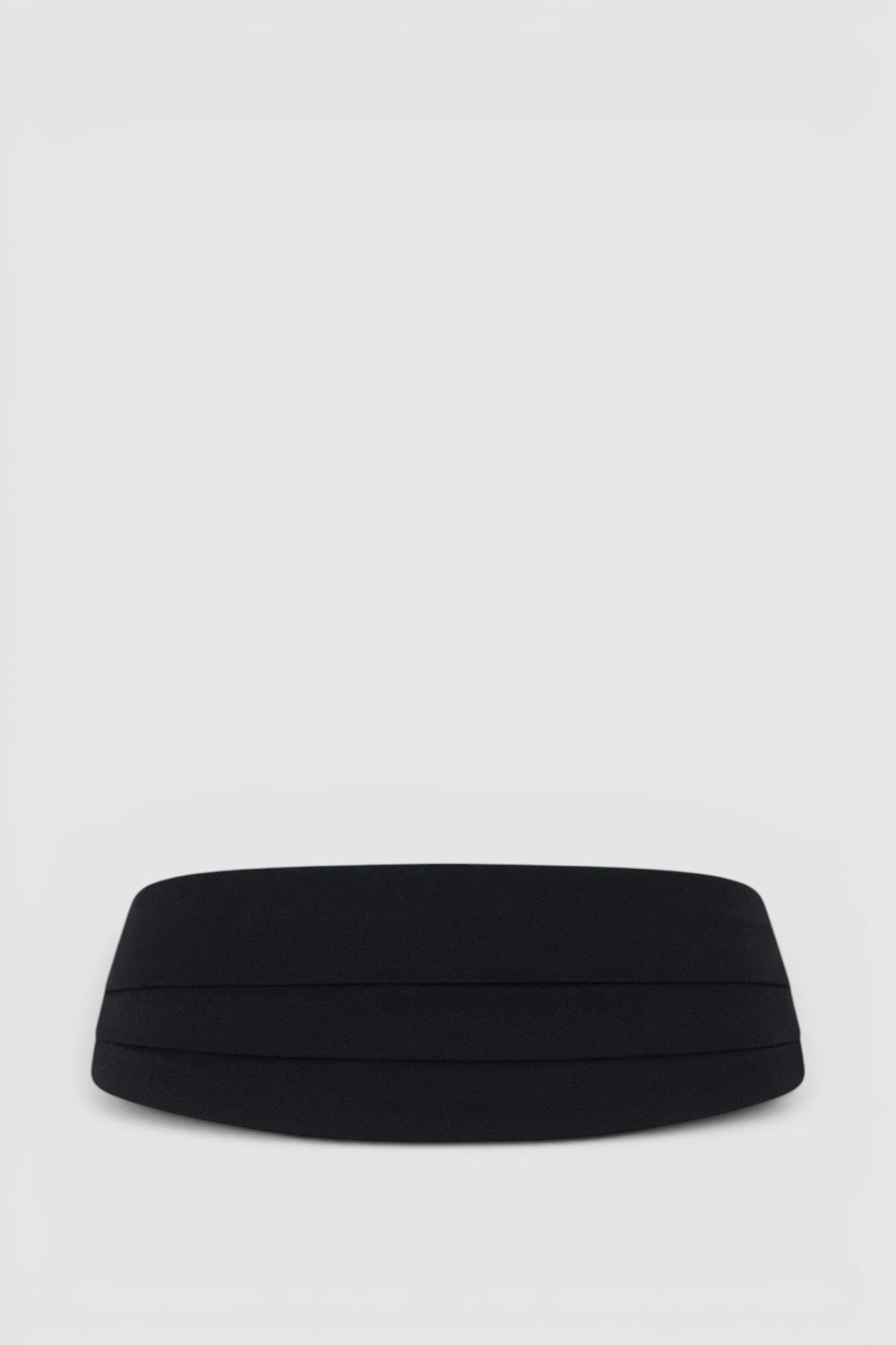 Cummerbund Wool Belt Black | Oroton