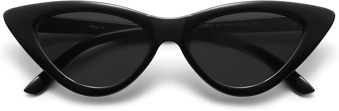 SOJOS Retro Vintage Narrow Cat Eye Sunglasses for Women Clout Goggles Plastic Frame SJ2044 | Amazon (US)