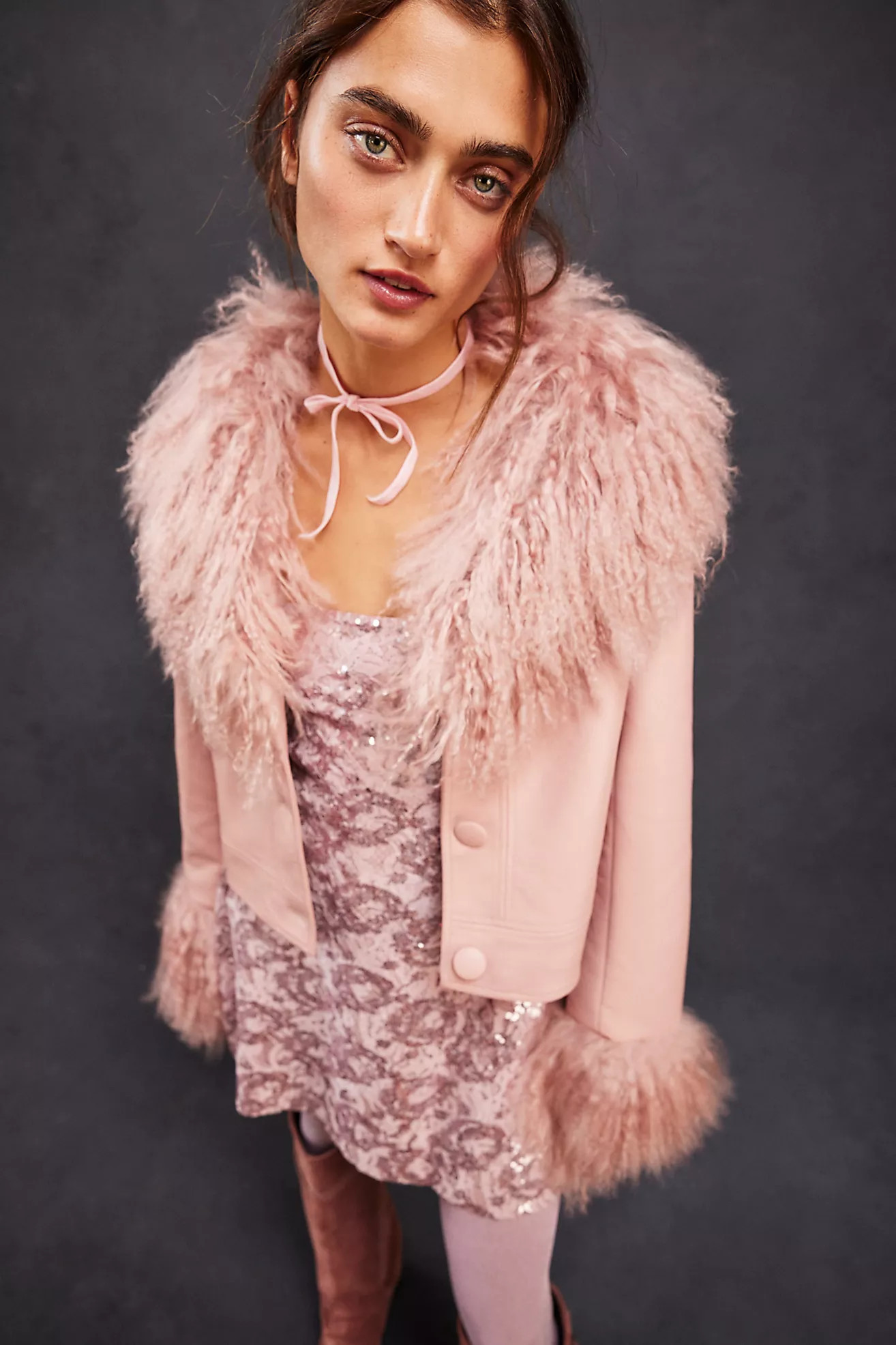 Charlotte Simone Cropped Penny Faux Leather Jacket | Free People (Global - UK&FR Excluded)