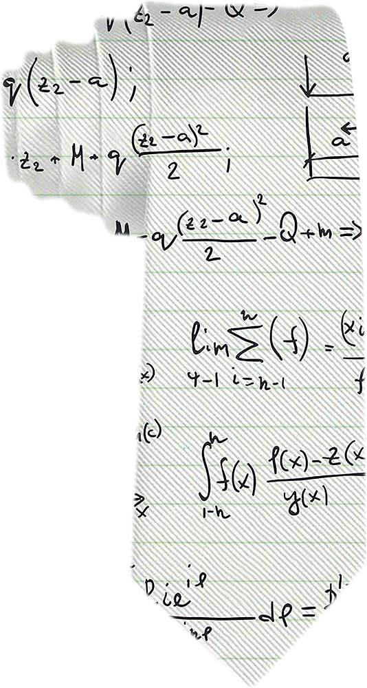 SARA NELL Men's Classic Woven Business Tie Silk Necktie Math Teacher Pattern With Mathematical Fo... | Amazon (US)